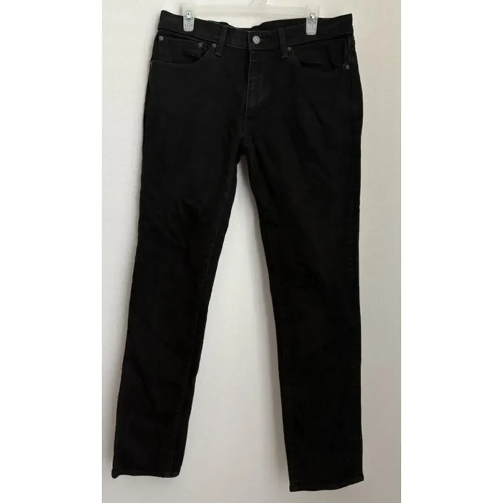 Levis Mens Slim Fit Black Denim Size 34x34